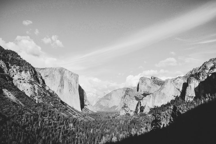 Yosemite National Park in Black & White